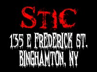 Graphic states: STIC 135 E Frederick Street. Binghamton, NY , and is a link to google maps for directions. 